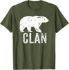 Bear Clan Founding Fathers Clothing Apparel Bear Clan Native American Pride Founding Fathers Tribe T-Shirt - Olive Green