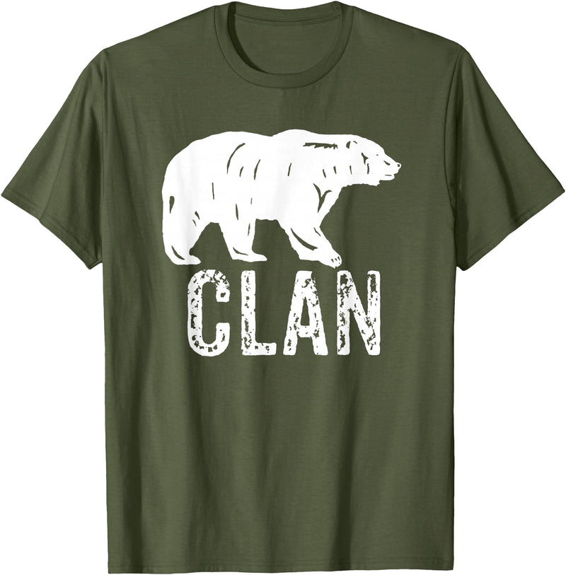 Bear Clan Founding Fathers Clothing Apparel Bear Clan Native American Pride Founding Fathers Tribe T-Shirt - Olive Green