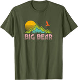 "Big Bear" Retro Sunset Mountain T-Shirt
