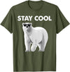 Polar Bear Gift Polar Bear Accessories & Stuff Cool Polar Bear Design for Men Women Kids Polar Bear Lover T-Shirt - Olive Green