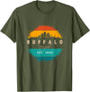 BASBO City of Buffalo New York T-Shirt - Olive Green