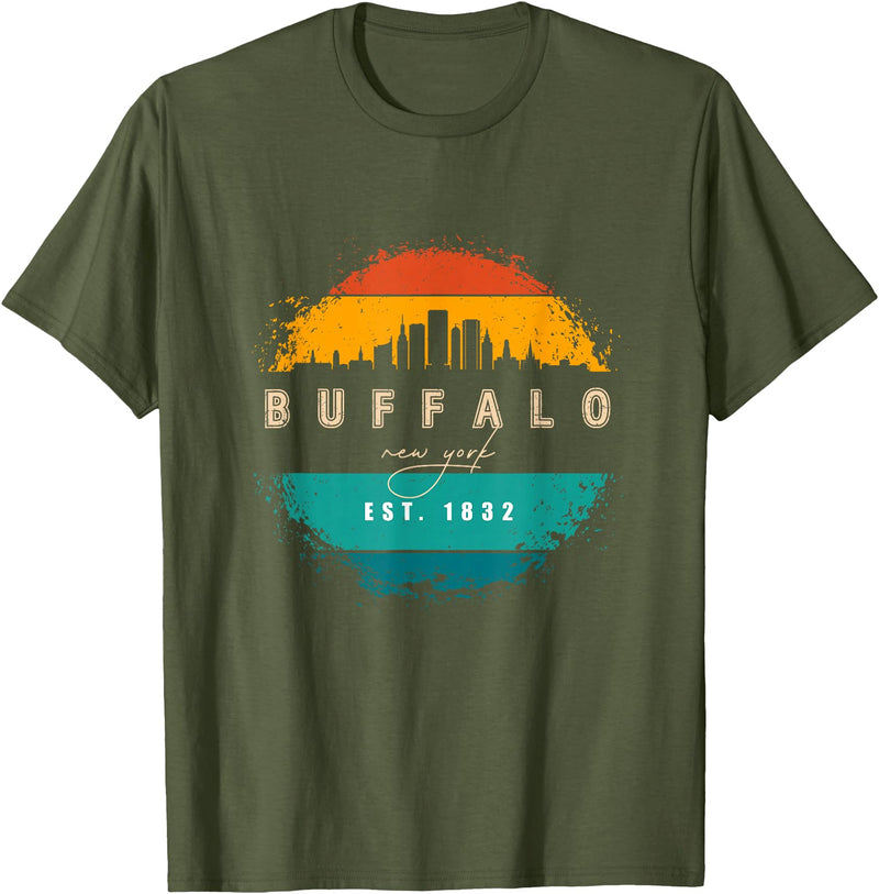 BASBO City of Buffalo New York T-Shirt - Olive Green