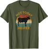 Not Today Heifer Gift for Meme Lovers Not Today Heifer Vintage Cow Funny Slang Phrase Viral Meme T-Shirt - Olive Green