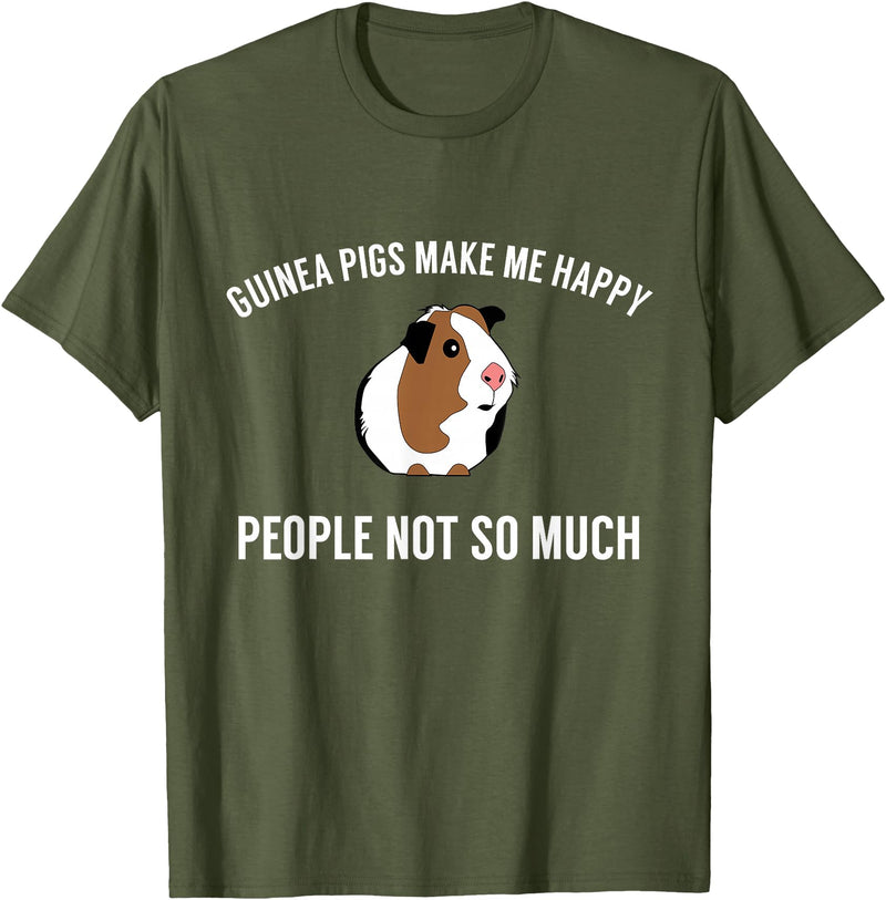Guinea Pig Accessories & Gifts Funny Guinea Pig Tshirt Gift | Guinea Pig Tee T-Shirt - Olive Green