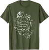 Half Rage Half Hope Rage Resistance Rabbit Resist Sarcastic T-Shirt in Olive Green