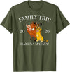 Disney The Lion King Family Trip 2026 Hakuna Matata! Trio T-Shirt - Olive Green