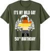 LGBT Boys Birthday - Gay Bear Pride Bday ÄYXPco 50 Years Old Birthgay Boy - LGBTQ Birthday Rainbow Gay Bear T-Shirt - Olive Green