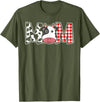 Cow Mom Gift Co. Cow Mom or Dad Birthday Farm Birthday Party T-Shirt - Olive Green