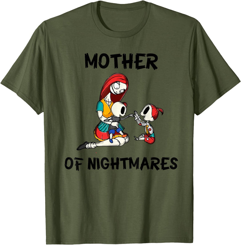 Mom Shirts Mother of Nightmares Graphic T-Shirt - Olive Green