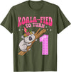 Birthday Koala Gifts For Kids & Family Apparel Koala-fied To Turn 1 Year Old 1st Birthday Party Koala Girl T-Shirt - Olive Green