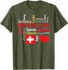 Simply Swiss Why I Love Switzerland T-Shirt - Olive Green