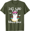 Shes a Bad Momma Llama - Mama Mom - DressedForDuty She's a Bad Momma Llama - Mama Funny - Vintage Mom Gift T-Shirt - Olive Green