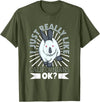 Rabbit Motif - California Rabbit T-Shirt in Olive Green