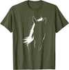 Horseback Enthusiasts Race Horse Equestrian Rider Horse Art Equestrian Horse Lover Rider Horseback Derby Horse T-Shirt - Olive Green