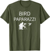Birdwatching | Bird Photographer Gifts Unisex-Adults Black Short Sleeve T-Shirt Small Bird Photography T-Shirt - Olive Green