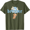 Beary 1st Birthday Boy Teddy Bear Matching Apparel Brother Teddy Bear 1st Birthday Boy Family Matching T-Shirt - Olive Green