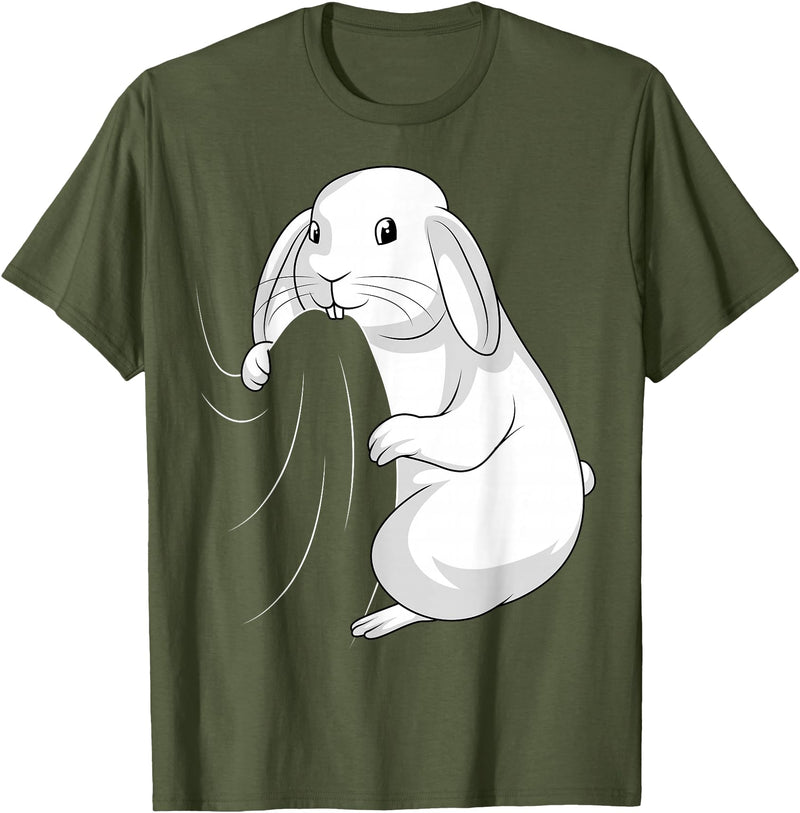 Rabbit Lovers Rabbit T-Shirt in Olive Green