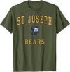 Official High School Fan Gear St. Joseph High School Bears T-Shirt - Olive Green