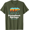 Steamboat Springs Colorado Bear T-Shirt - Olive Green