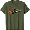 Redtail Catfish Keepers Tees Redtail Catfish Large Aquarium Fish Tank Catfish Lovers T-Shirt - Olive Green