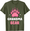 Humor Bears Costume Wild Bear Granny Grandma Bear Animal Lover Pun Bears Bear Grandmother Nan T-Shirt - Olive Green