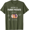 Sweet Anatomy of a Furry Potato Guinea Pig Gifts Anatomy of A Furry Potato Guinea Pig Lover Gift T-Shirt Small - Olive Green