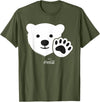 Coca-Cola Coca Cola Polar Bear Wave Christmas T-Shirt - Olive Green