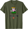 FUN DANCING ANIMALS GIFT T-SHIRTS Hawaiian Hula Dancing Cow, Funny Gift T Shirt, Dk T-Shirt - Olive Green