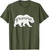 Bear Family Matching Shirts Gramma Bear t-shirt Distressed Design T-Shirt - Olive Green