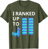 I Ranked Up To 11 Birthday Video Game Llama Piñata Birthday T-Shirt - Olive Green