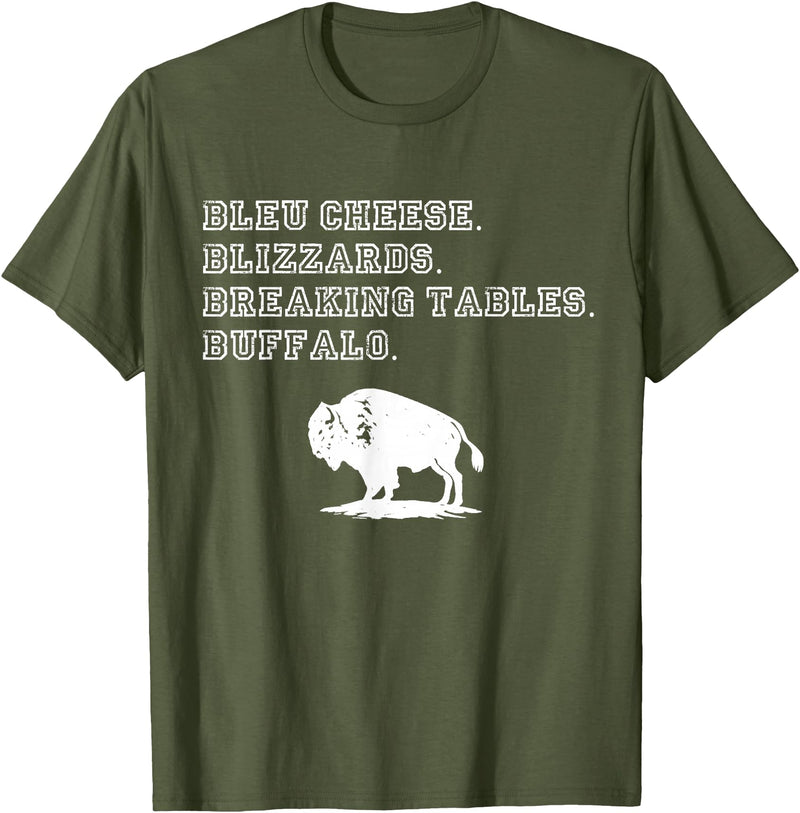 716 Buffalo New York Pride NY Food Souvenirs The Best of Buffalo New York Souvenir Shop T-Shirt - Olive Green
