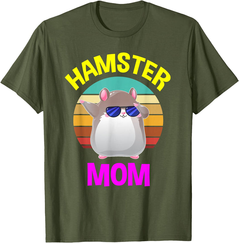 Hamster Mother Costume Lover Gifts Women Children T-Shirt - Olive Green