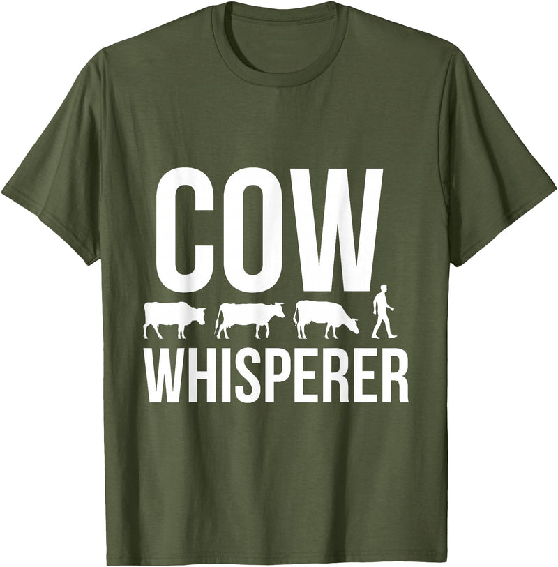 Cow whisperer shirt T-Shirt - Olive Green