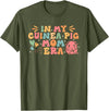 In My Guinea Pig Mom Era Funny Groovy Guinea Pig Mothers Day T-Shirt - Olive Green