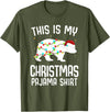 Funny Polar Bears Family Matching Wear Tees Polar Bear Christmas Pajama Santa Bear Lover T-Shirt - Olive Green