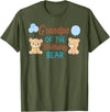 Family Birthday Bear Gifts Grandpa of The Birthday Boy Bear 1st Birthday Party Boy T-Shirt - Olive Green
