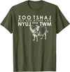 ZOO TSHAJ KUV CES NTSHE YOG NYUJ THIAB TWM APPAREL Hmong Handsome or Beautiful T Shirt Cow and Water Buffalo T-Shirt - Olive