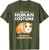 Hiking Lover Design This Is My Human Costume Guinea Pig T-Shirt - Olive Green