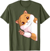 Hamster Children Girls Boys T-Shirt - Olive Green