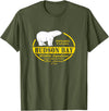 Port Stevens P.S.75 Design Canada Polar Bear Ontario Hudson Bay T-Shirt - Olive Green