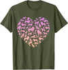 Girls Lion Design Silhouette Lions Design for Lion Lover | Girls Lion T-Shirt - Olive Green