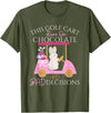 Golf Golfer Easter Eggs Bunny Rabbit Golf Cart Matching T-Shirt in Olive Green