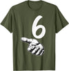 67 Meme Halloween Matching Costume BPD Number 6 Matching Duo 67 Meme Gen Alpha Slang Halloween T-Shirt - Olive Green