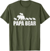 Papa Bear 5 Kids TShirt Papa Bear 5 Cubs Shirt Papa Bear 5 Cubs Shirt Daddy Bear 5 Kids TShirt Papa 5 Kids T-Shirt - Olive Green