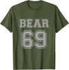 BearWoof Cool Gay Bear Pride Bear 69 T-Shirt - Olive Green