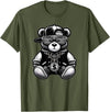 Teddy Bear Hip Hop Lovers Men Women & Kids Funny Hip Hop Teddy Bear 90s Graffiti Art Rap Lover Gangsta T-Shirt - Olive Green