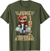 June Cute Teddy Bear birthday gifts for women 54 Year Old June 1972 Teddy Bear 54th Birthday Women T-Shirt - Olive Green