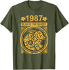 Year of the Rabbit 1987: Chinese New Year Zodiac T-Shirt in Olive Green