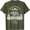 Lique National Park Yosemite National Park T shirt California Bear Vintage Gifts T-Shirt - Olive Green