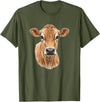 Dairy Jersey Cow Jersey Cow T-Shirt - Olive Green